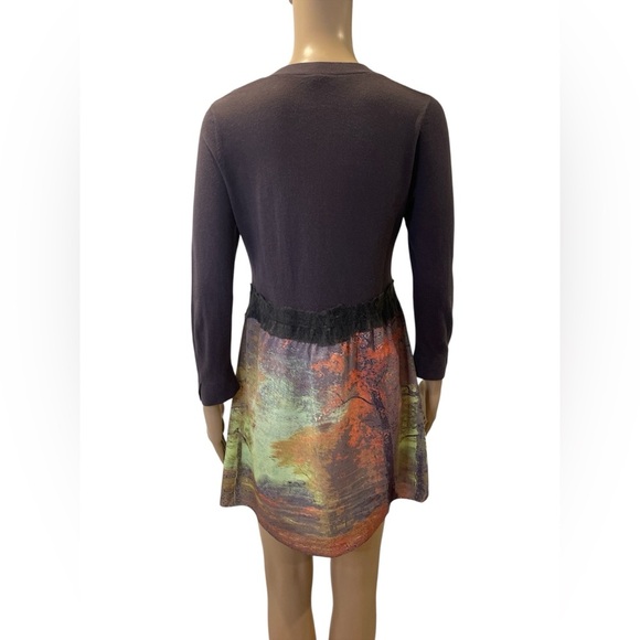 Anthropologie Knitted & Knotted Foliage Multicolor Long Sleeve Cardigan size S - Picture 5 of 5